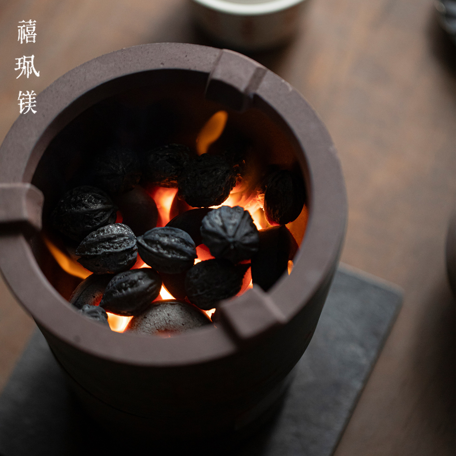 Xiepei Magnesium New Chinese Style Desktop Atmosphere Small Carbon Stove Kung Fu Tea Set Air Stove Ceramic Mud Stove Water Stove Carbon Stove