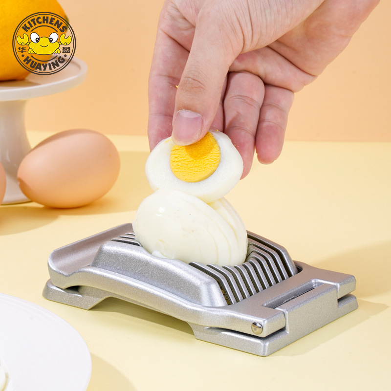 Aluminum Alloy egg separator egg cutter multi-function kitchen gadget Kiwi pine egg slicing artifact