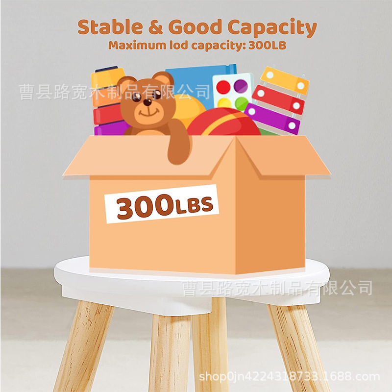 Wooden children's stool children's footstool solid wood wooden baby bench simple wooden stool factory direct supply