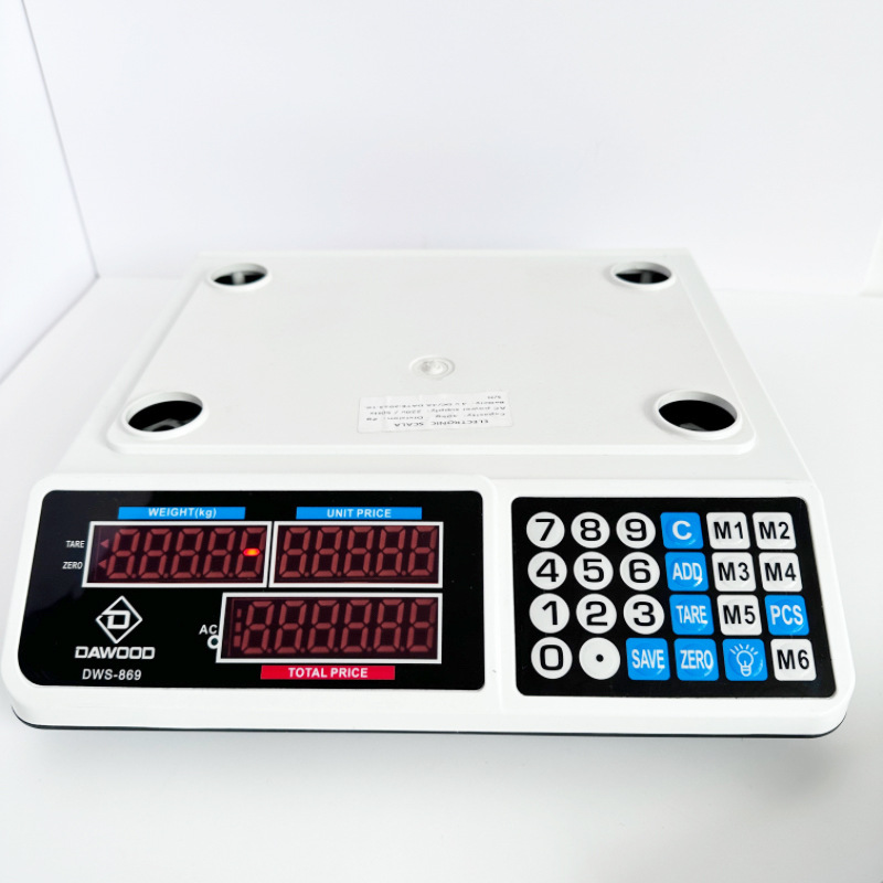 Foreign Trade English 809 Digital Price Scale Digital Bench Scale 869 Table Scale 30Kg/40Kg Fruit and Vegetable Selling Scale