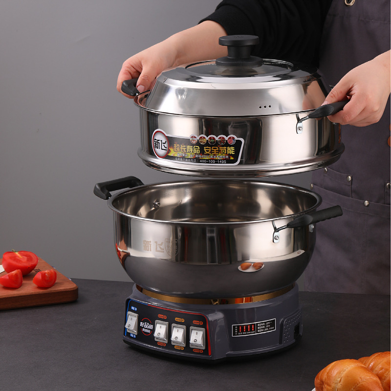 Xinfei electric frying pan multi-layer electric steamer stainless steel electric cooker multi-stage Xinfei electric frying pan thickened electric cooker