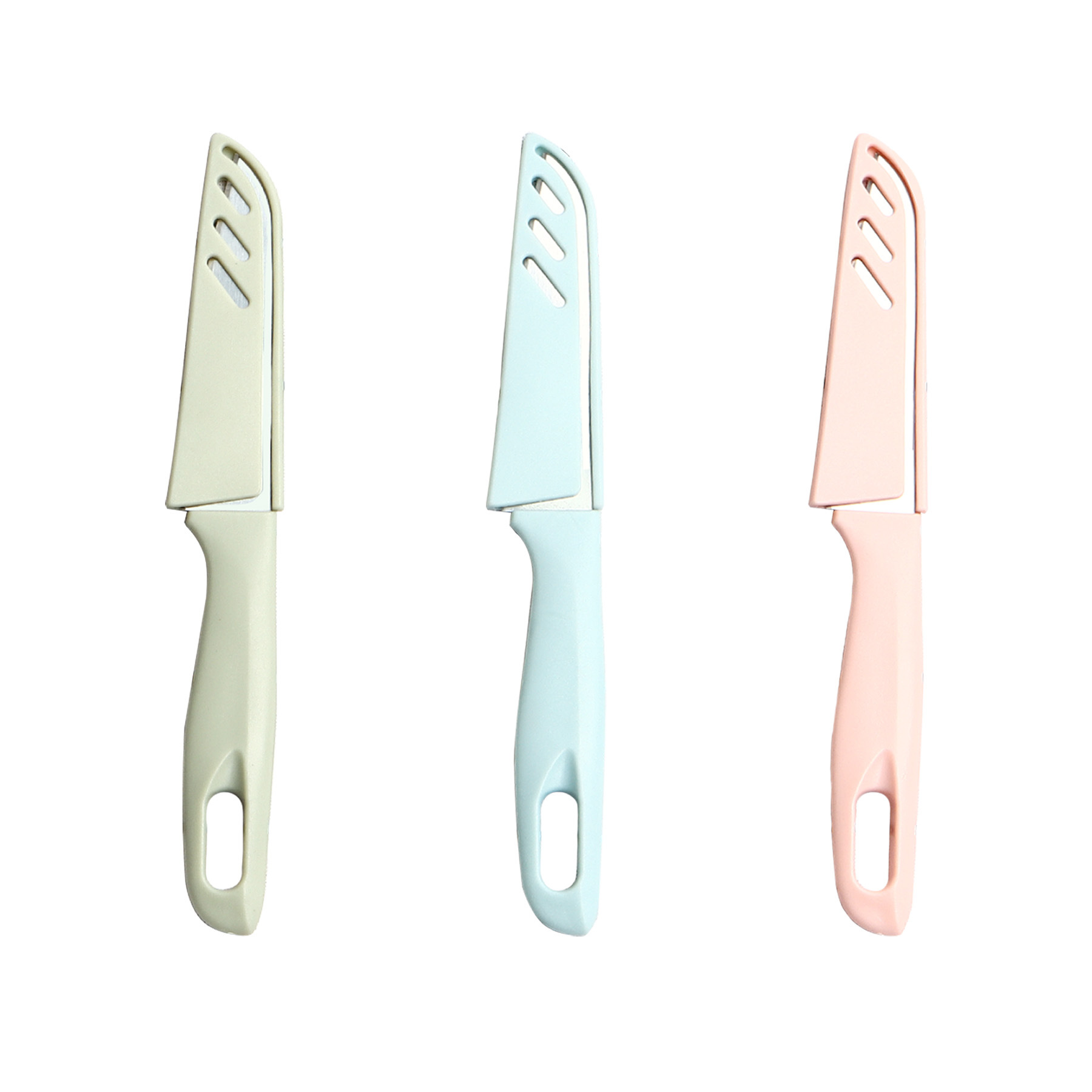 Wholesale stainless steel fruit knife with protective cover melon and fruit peeler peeler household kitchen knife factory direct sales