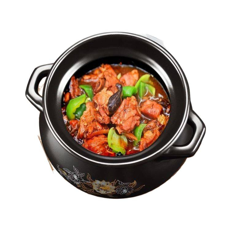 Casserole Stew Pot, High Temperature Resistant Health-Preserving Stew Pot, Ceramic Casserole Pot, Soup and Porridge, Household Open Flame Stone Pot, One Piece Free Shipping