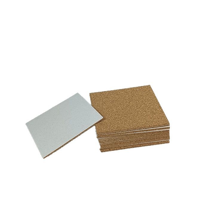 Round and Square Cork Pads in Stock 1mm 2mm Non-Slip Heat-Insulating Cork Pads Self-Adhesive Ceramic Backing Cork Pads