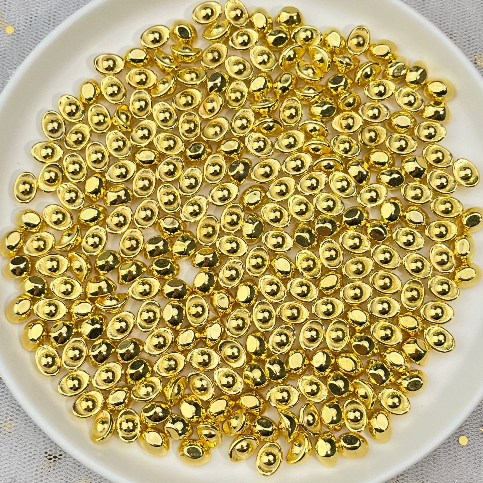 Новогодние золотые слитки, мультяшные украшения для ногтей, стерео искусственные золотые слитки, DIY для мобильных телефонов