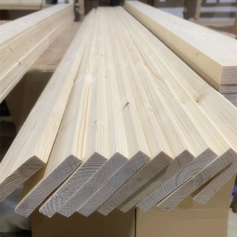 Утолщенная доска из массива дерева, натуральный цвет, сосна, для детских DIY, ручная работа, полка, квадратная рейка