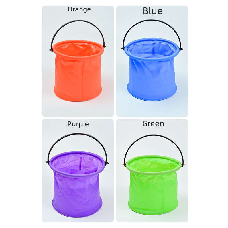 small size pen washing bucket with compartment non-compartment pen washing container folding telescopic pen washing bucket with compartment painting