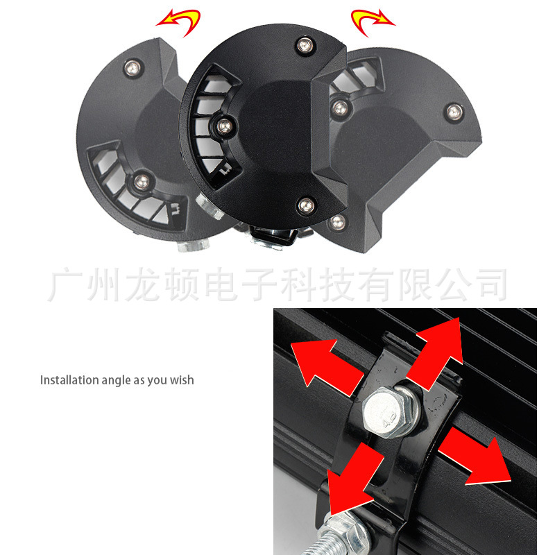 Car LED work light 7 inch 3 row 120w work light spotlight roof light strip light car light wide voltage