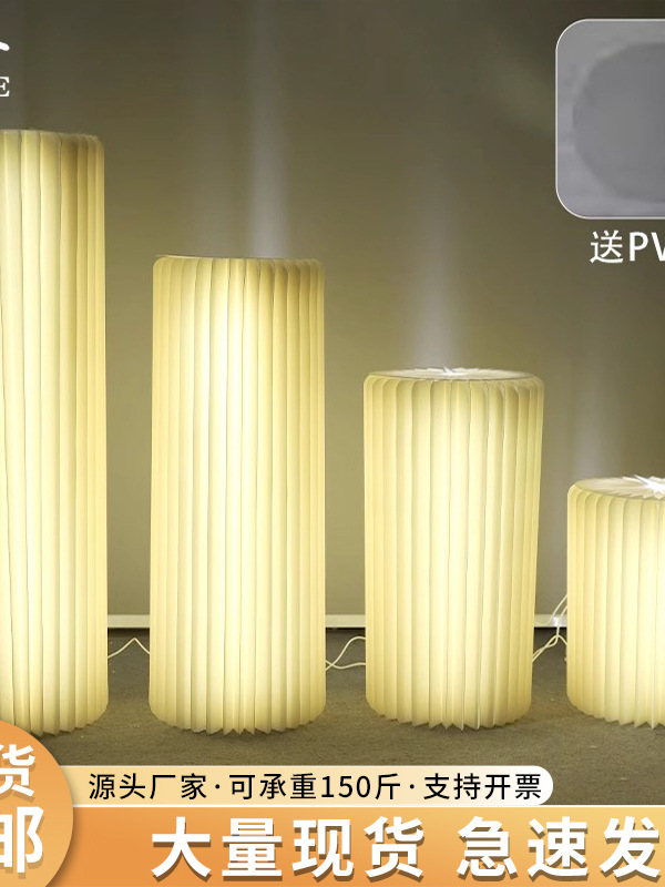 Roman Column Display Stand Column Cylindrical Ornaments Foldableing Wedding Props Dessert Table Decoration Table Paper Booth