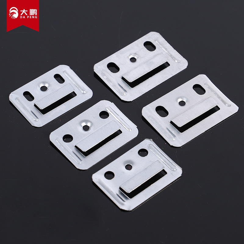 Galvanized PVC buckle plate buckle fixing piece bamboo fiberboard integrated wall plate buckle wall plate stainless steel buckle