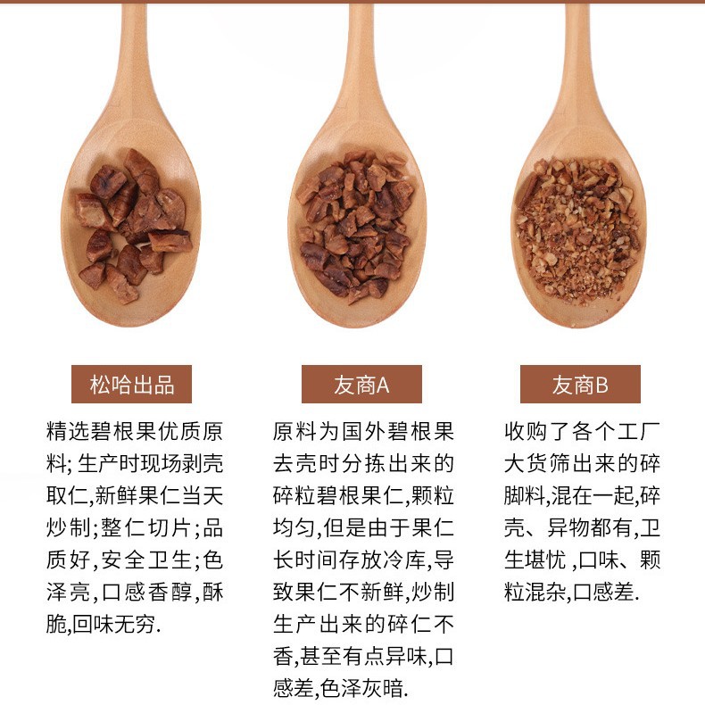 Songha Pecan Fruit Crushed Milk-flavored Nut Crushed Kernels Whole Piece Chopped Milk Tea Baking Ice Cream Accessories Manufacturer