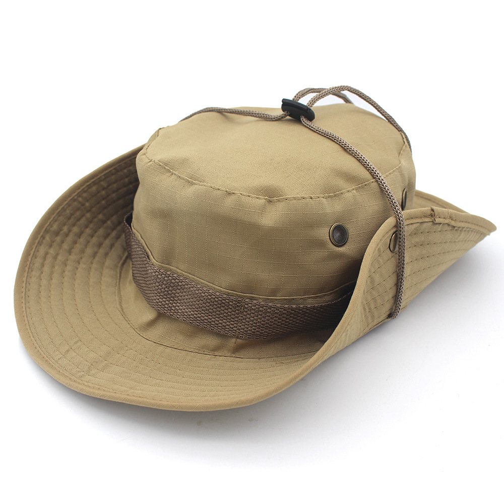 Cross-border Exclusive Outdoor Bennie Hat Men's and Women's Sunscreen Hat Riding Hat Travel Hat Fishing Fishing Casual Camouflage Hat