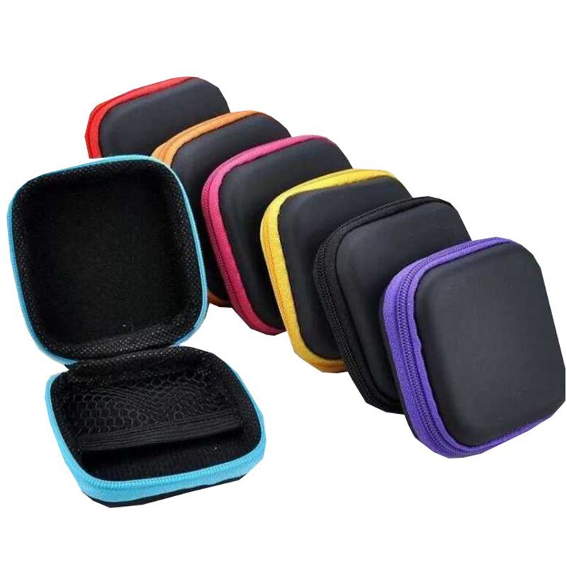 EVA earphone bag data cable storage box eva zipper bag earphone box earphone storage bag wholesale