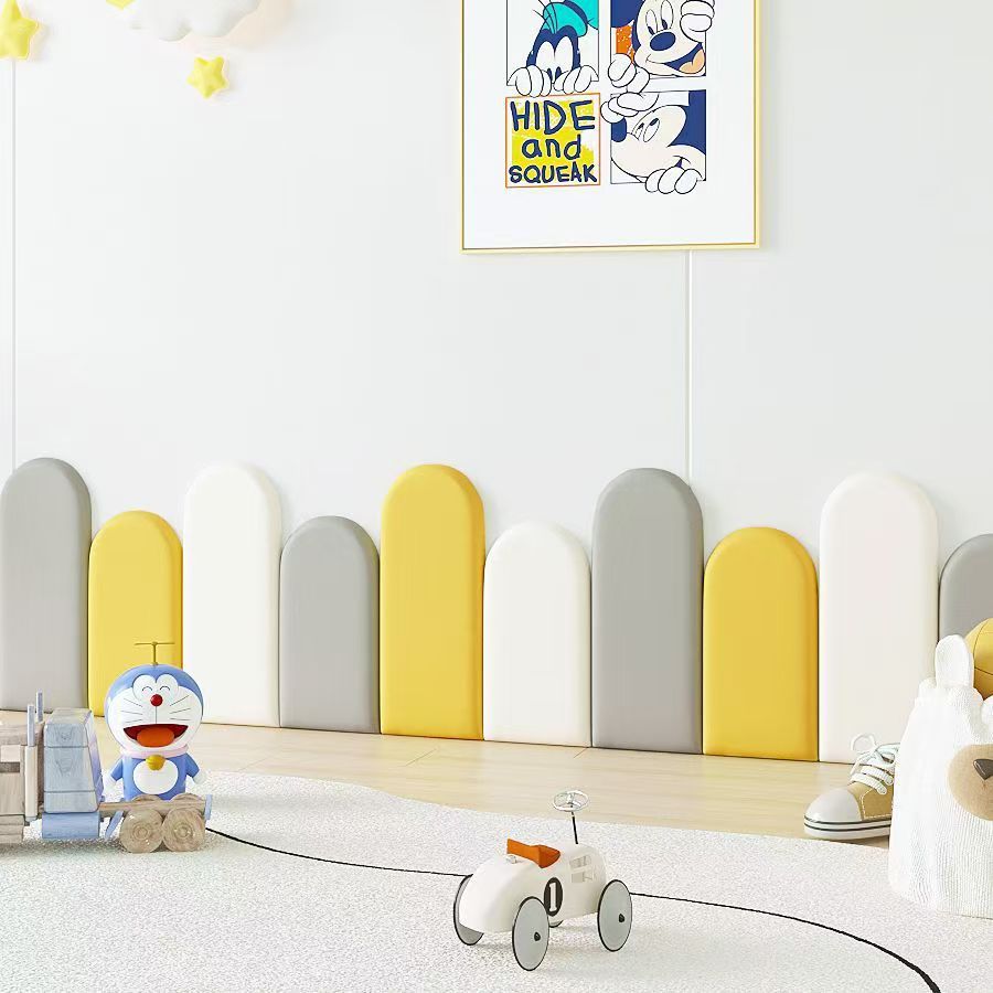 Anti-Collision Wall Stickers Self-Adhesive Headboard Soft Wall Decoration Tatami Soft Wall Surround Children's 3D Stereo Wall Stickers Backrest