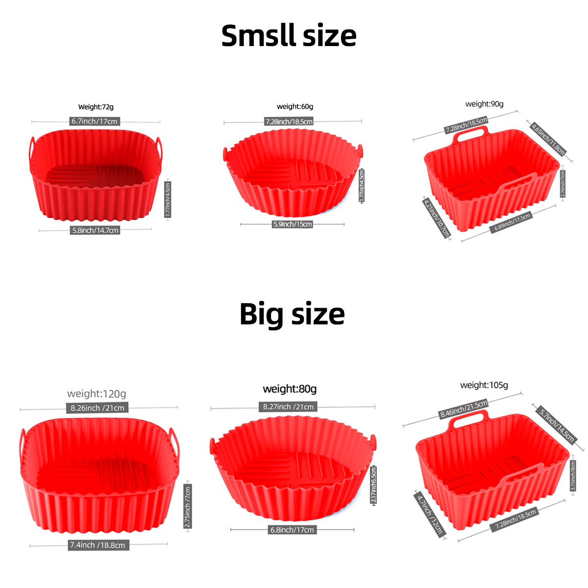 Food-Grade Square Air Fryer Silicone Baking Pan, High-Temperature Resistant Air Fryer Baking Pan, Cake Baking Pan, Special for Baking