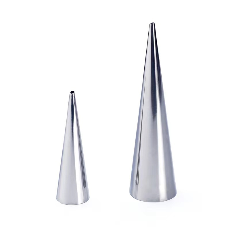 Large tapered stainless steel Danish large nut horn bag tool baking tool horn cake mold factory direct sales
