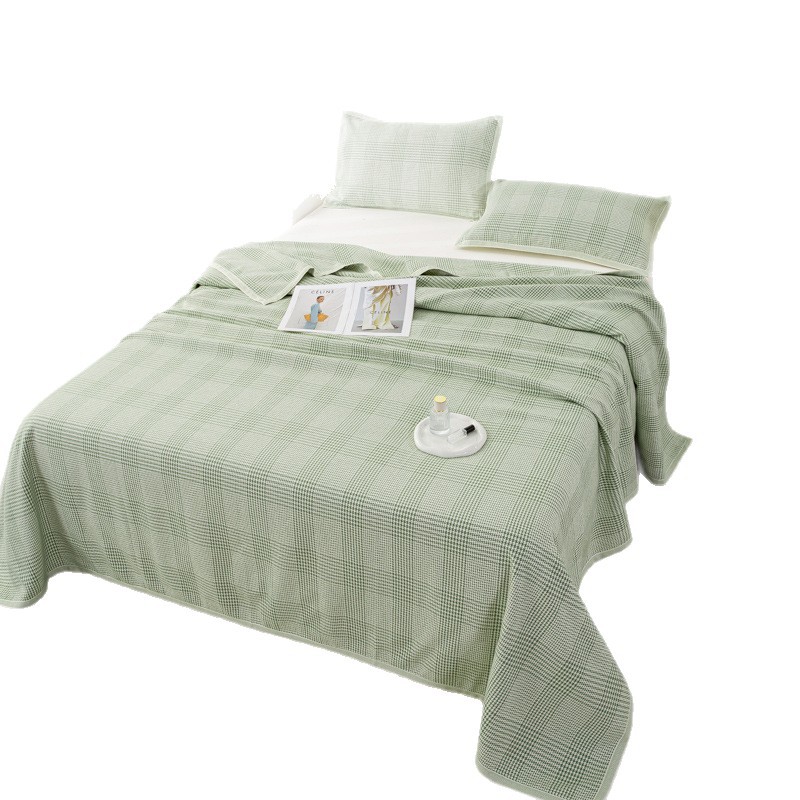 Manufacturer Produces Linen-Cotton Cooling Mats, Air-Conditioning Linen Mats, Foldable and Machine Washable, Suitable for Infants and Toddlers