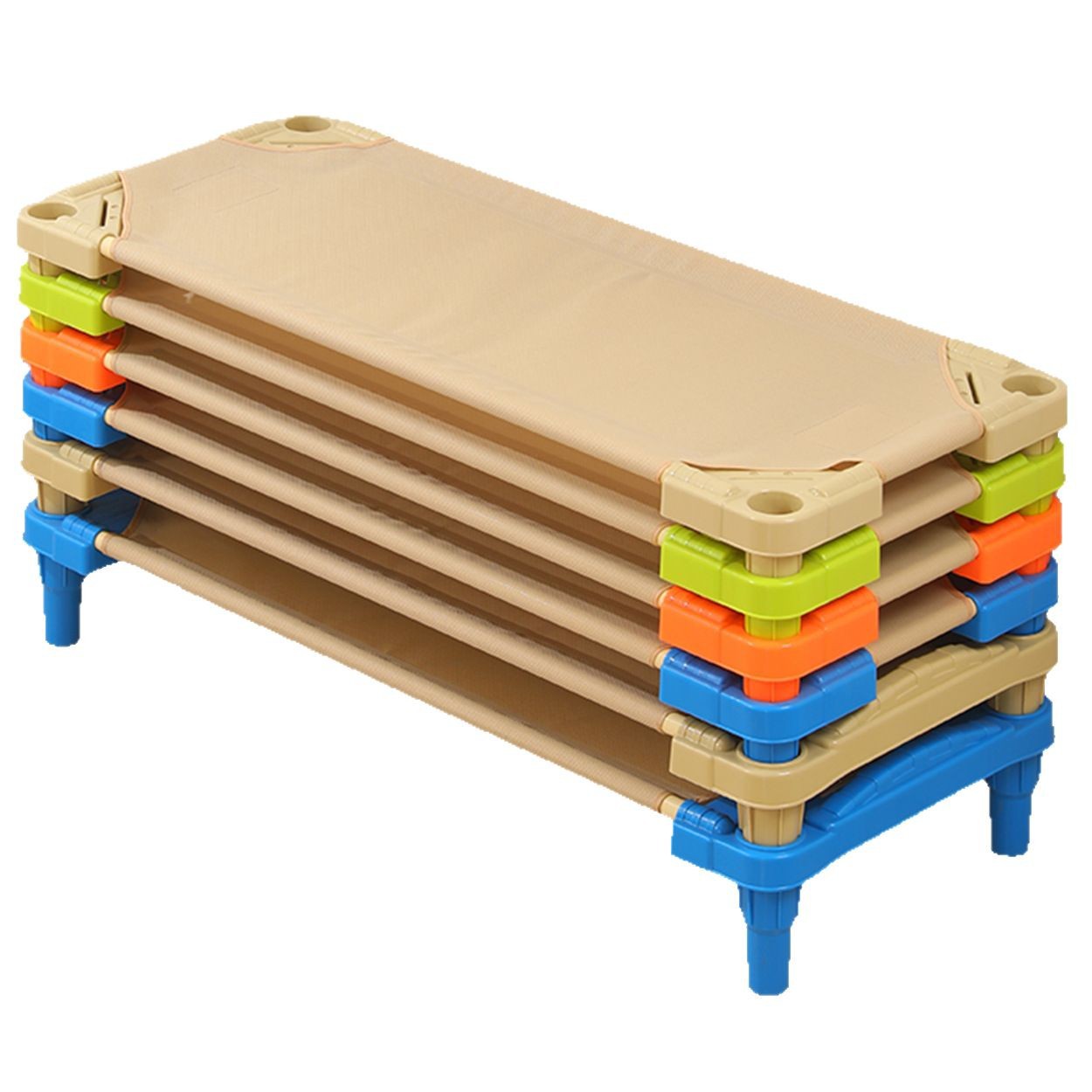 Children's Early Education Single Nap Portable Breathable Folding Bed Kindergarten Nap Special Imported Thickened Reinforced Mesh Bed