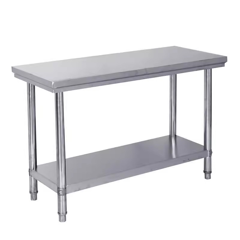 Stainless Steel Workbench Restaurant Kitchen Commercial Cutting Vegetables and Chopping Meat Hosting Table Baking Table Workshop Packaging Table Operating Table