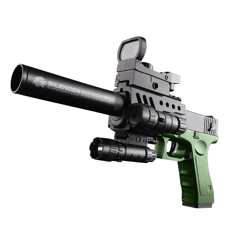 Kaihuang Longlock manual shell-throwing can fire soft bullet gun 1911 simulation pistol model children's toys cross-border