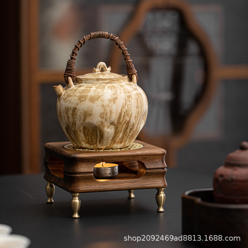 Держатель для свечей с подогревом чая из грецкого ореха, устройство для заваривания чая, подогреватель молочного чая, ароматизатор, подставка для чая, подогрев вина, подогреватель кофе