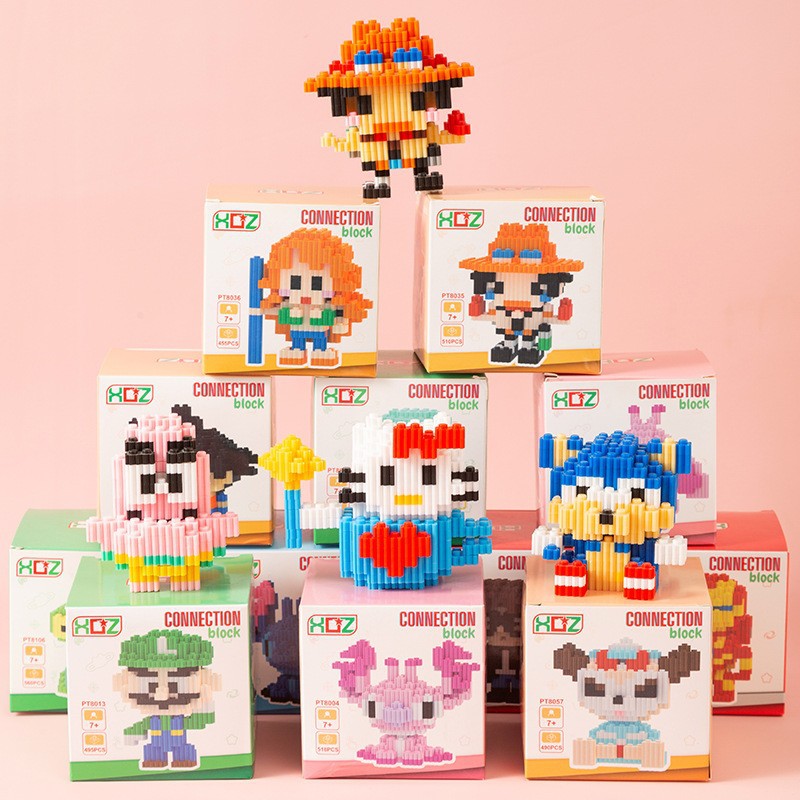 Compatible with Lego Building Blocks Wholesale Small Particle Assembly Cartoon Boys and Girls Children's Educational Blind Box Parent-Child Toys