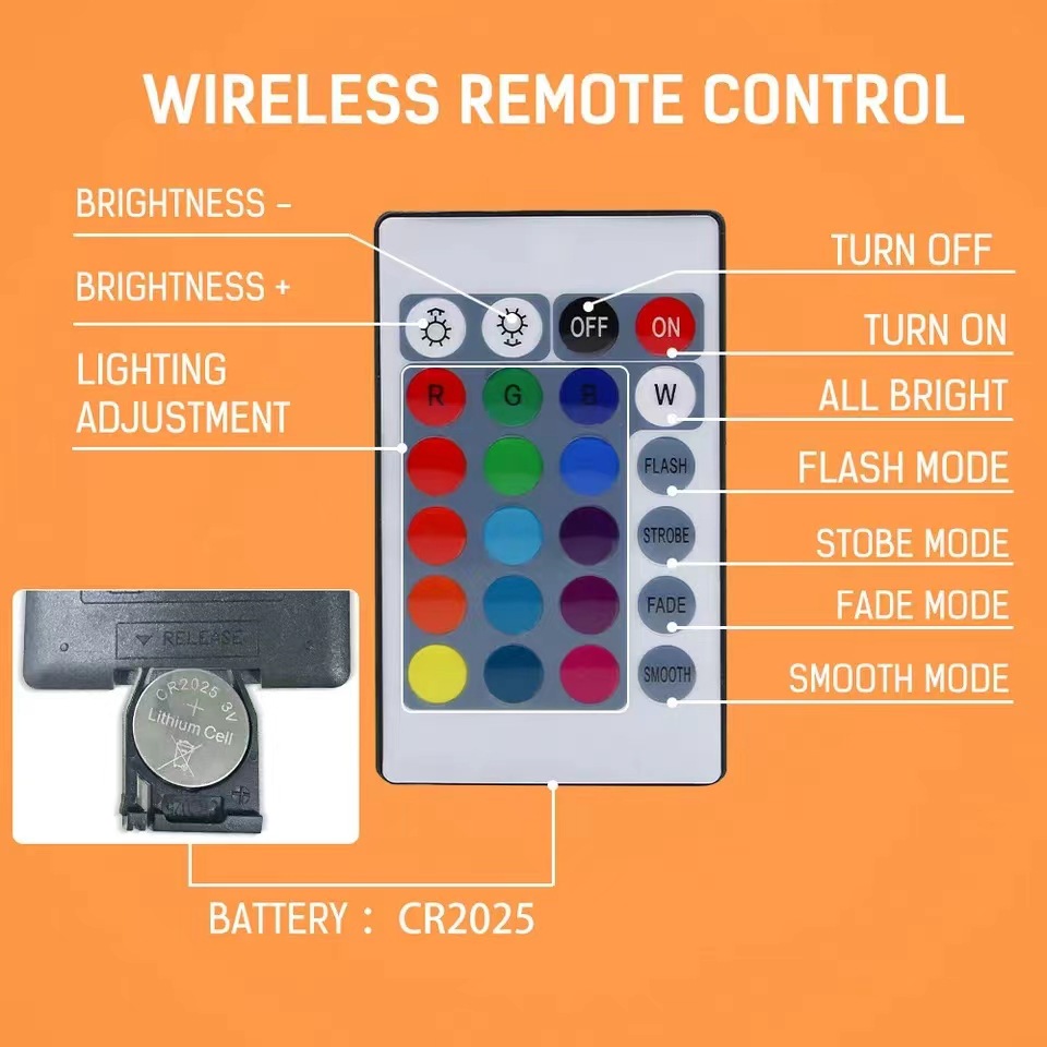 Cross-Border Indoor and Outdoor Floodlight with Remote Control Plug 50W Led Rgb Colorful Floodlight 220V Seven-Color Dimming