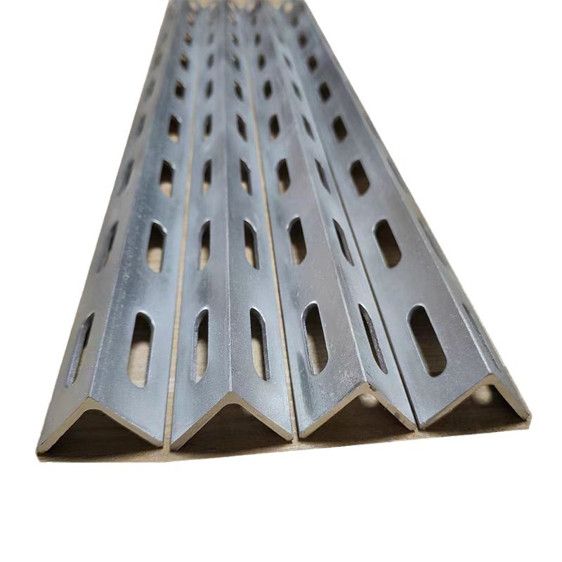 Universal Angle Iron Punching Galvanized Hole Angle Steel Double-Sided Single-Sided Punching Angle Steel Spot Wholesale Can Be Ordered