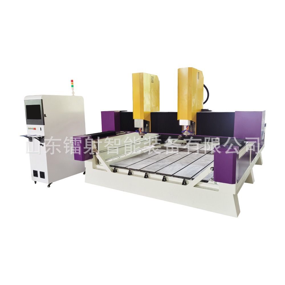 1825 Double Head Independent Cylindrical Plane Heavy Stone Engraving Machine Marble Tombstone Stone Automatic Engraving Machine