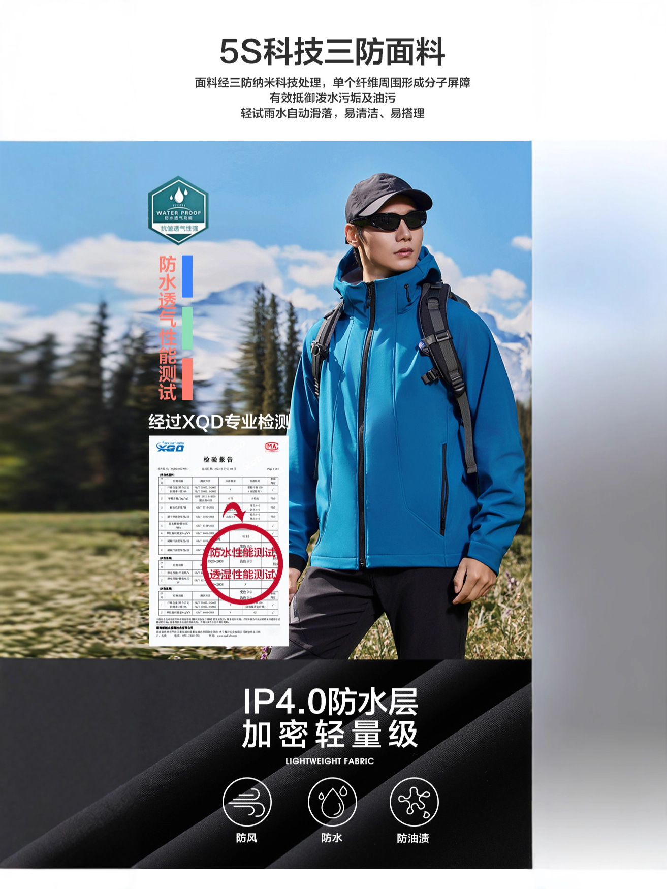 Soft Shell Anti-Static Composite Velvet Autumn and Winter Windproof Waterproof Warm Hooded Jacket Work Clothes Jacket Custom Logo