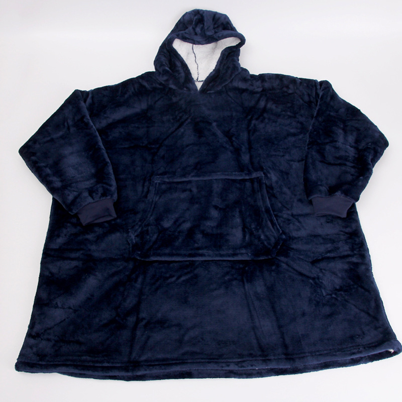 TV New Men's and Women's Lazy Pullover TV Blanket Outdoor Cold Clothes Hooded Fleece Warm Clothes Outdoor Sweater