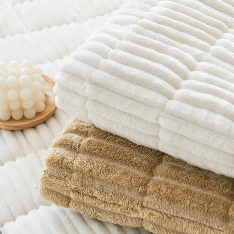 Corduroy Sofa Cushion Autumn and Winter New 2025 Plush Cushion Simple Modern Non-Slip Leather Sofa Cover Cover Cloth