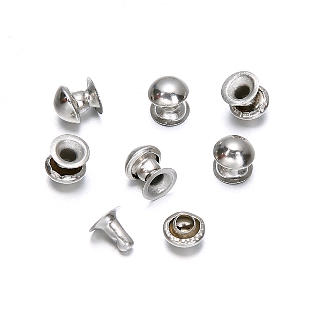 Metal Double-Sided Rivets DIY Clothing Luggage Fixing Accessories Mother-In-Law Rivets Leather Belt Handbags Round Hat Nails