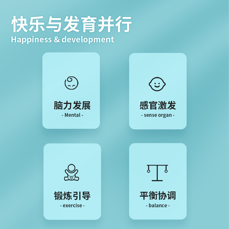 Bebemiao Wooden Baby Rattle Children's Newborn Musical Instrument Baby Drum Baby Traditional Sheepskin Rattle