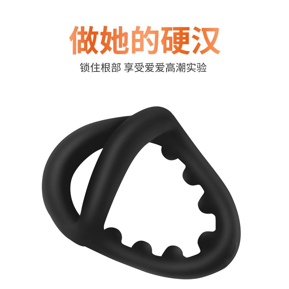 Shark Liquid Silicone Men's Semen Locking Ring Foreskin Ring Foreskin Blocking Ring Penis Ring Adult Products Manufacturer Direct Sales