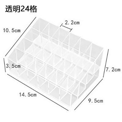 12/18/36 Boxed Lipstick Storage Box Light Luxury Transparent Acrylic Storage Rack Desktop Cosmetic Storage Rack
