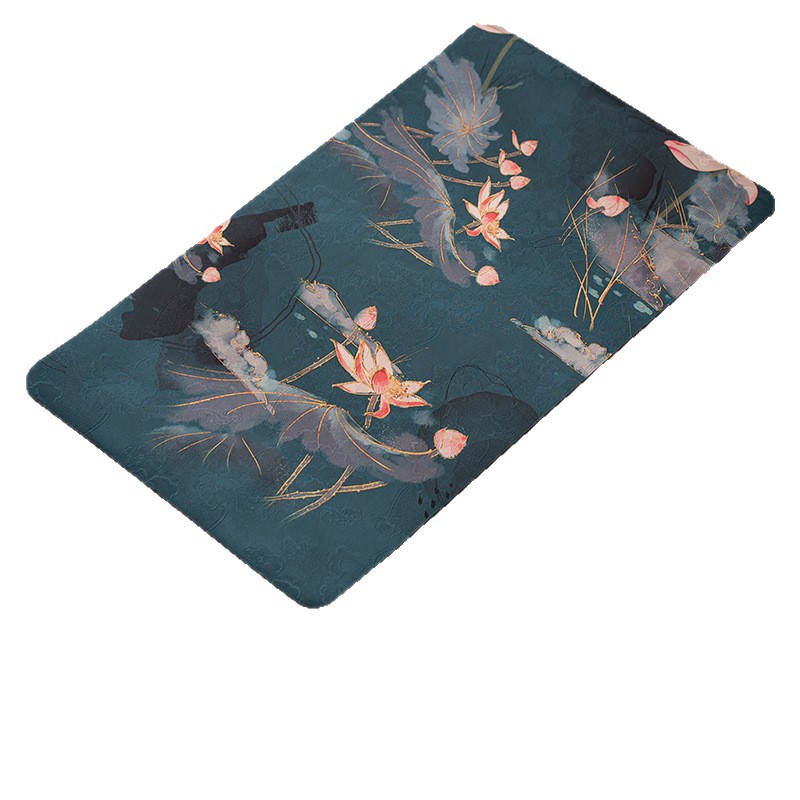 Small Tea Mat Made of Fragrant Cloud Gauze Fabric, Double-Sided Dry Tea Mat, Heat-Insulating and Waterproof, Chinese Style Coffee Mat, Cotton and Linen, Nishiki Weaving