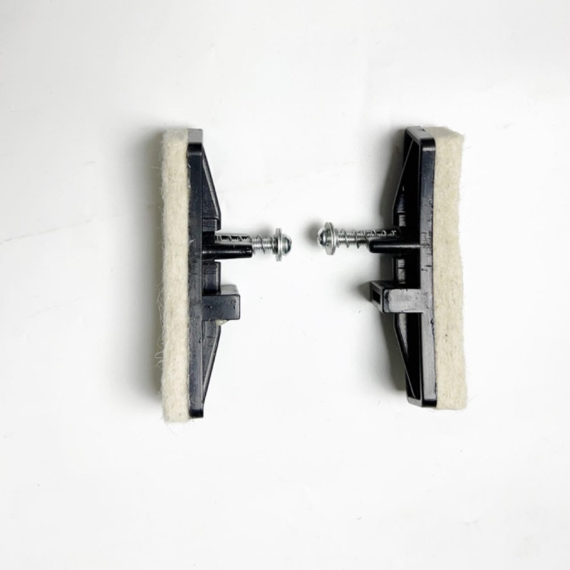 A pair of exercise bike repair brake pads with screws gym brake pads repair tools exercise bike brake resistance