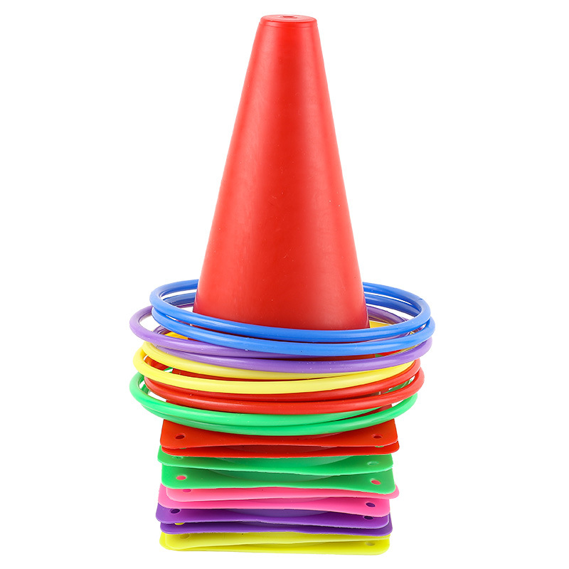 Throwing ring sign barrel feeling system training plastic sleeve obstacle barrel ring outdoor sports toy ice cream barrel ring
