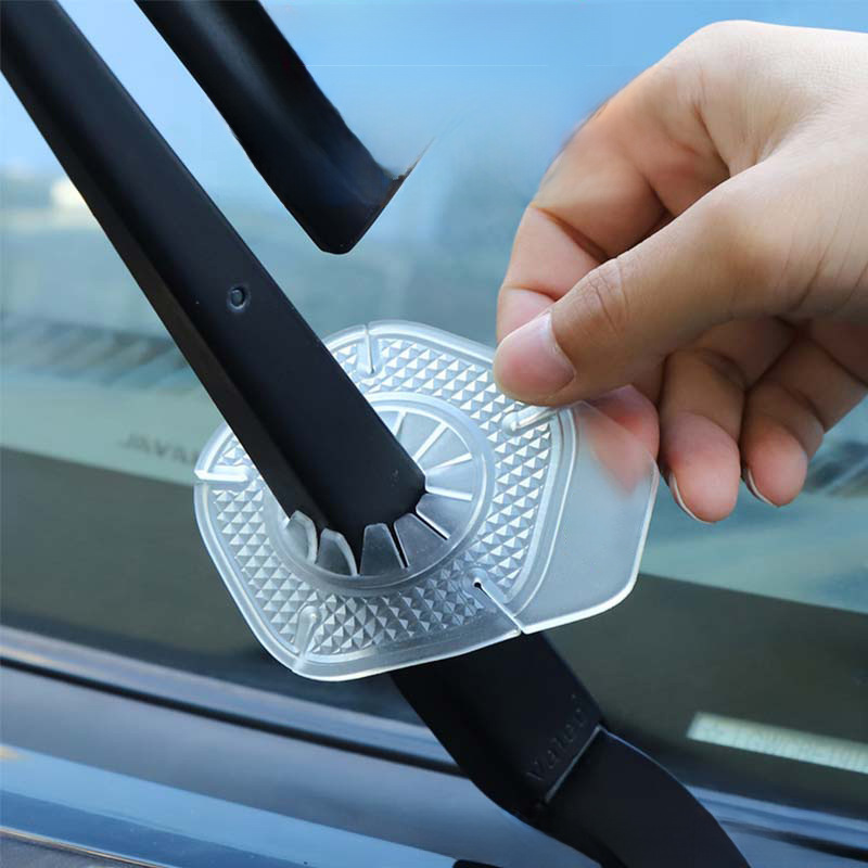 Car wiper hole silicone pad wiper protective cover dust cover protective wiper personality anti-leaf cover universal