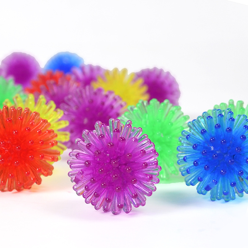 Amazon explosions decompression toy 2.5cm hedgehog ball Burr ball Crystal foot massage Bayberry ball pinch music