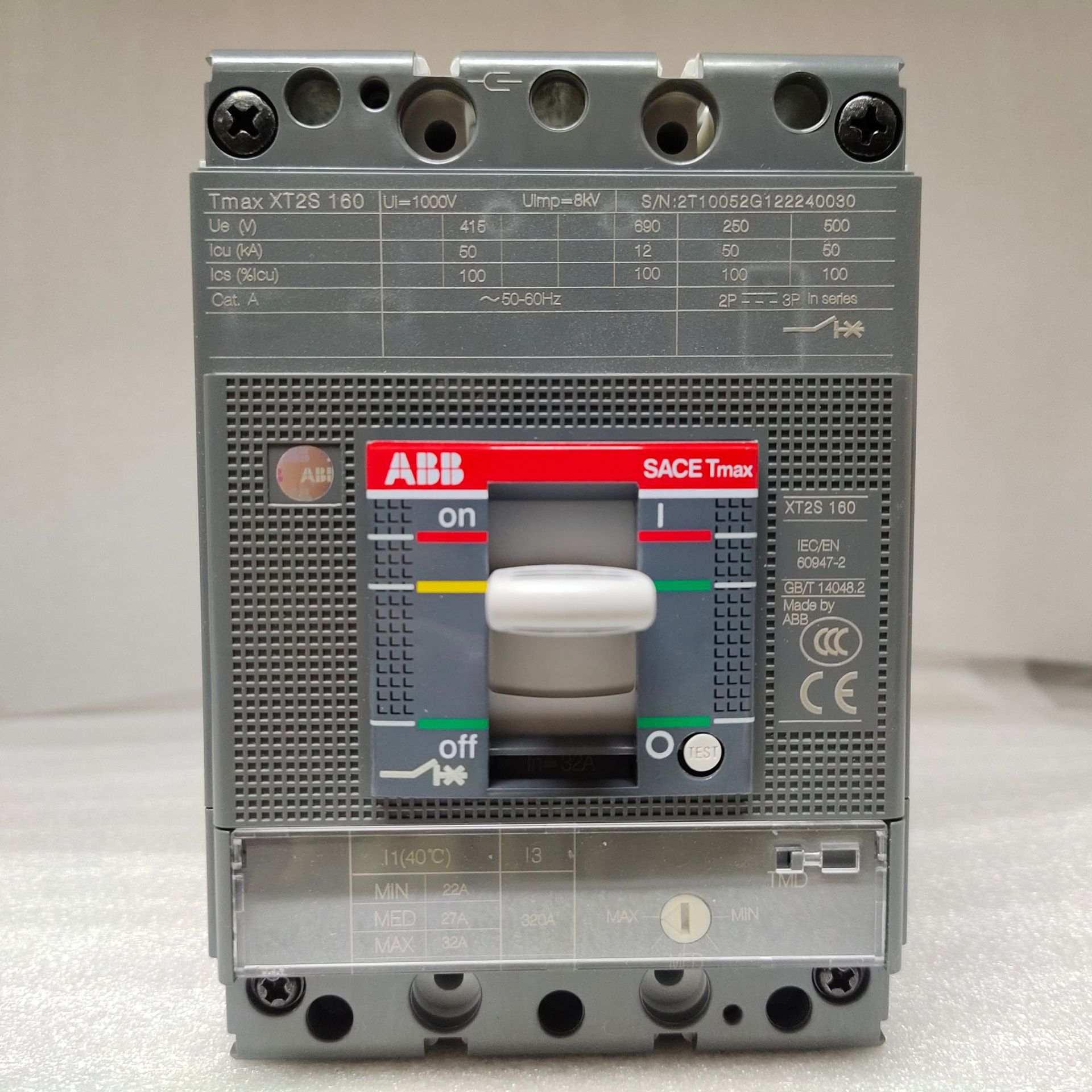 Оригинальный автоматический выключатель Abb Xt5N630 Tma630-6300 3P Ff 1Sda100347R1 в наличии