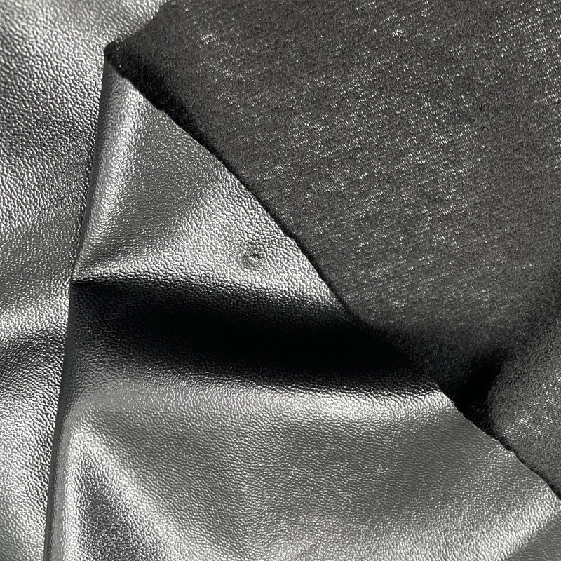 Semi-Pu251 Napa Pattern De-43 Door Width 8kg Face Elastic 0.5mm Artificial Leather Clothing Cushion Cover Fabric in Stock