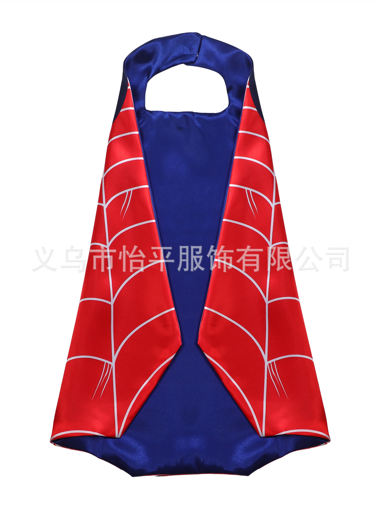 Kids Spiderman Cloak Cartoon Superhero Grid Cloak Mask Wrist Halloween Game Play Gift
