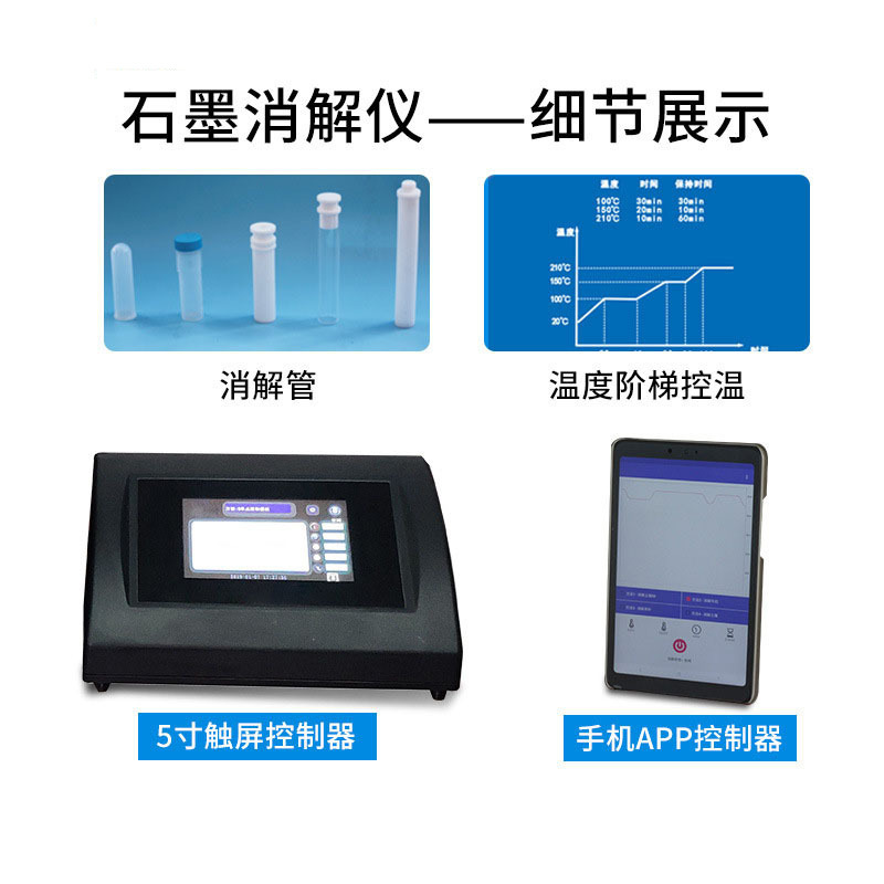 Laboratory Graphite Dissolving Instrument Intelligent Constant Temperature Soil Urine Iodine Sample Graphite Dissolving Equipment Dissolving Instrument