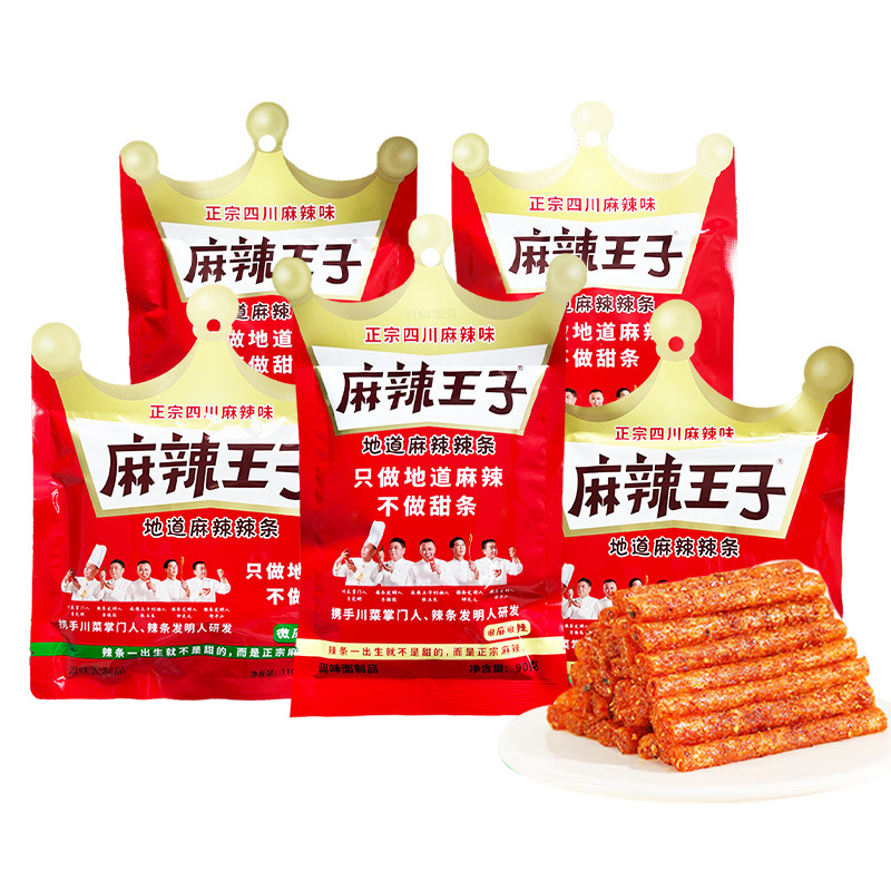 Spicy Prince 73g/90g/110g Bagged Slightly Hemp Slightly Spicy Very Spicy Internet Celebrity Gluten Spicy Snacks
