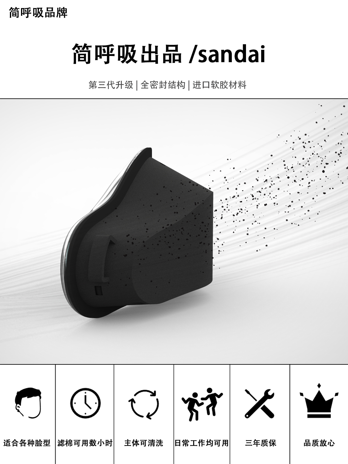 9ZRT2024 Super Breathable Nose Protection Dust-proof Nose Cover Catkin-proof Pollen Windproof Air-conditioning Warm Keeping Not Covering Mouth and Face