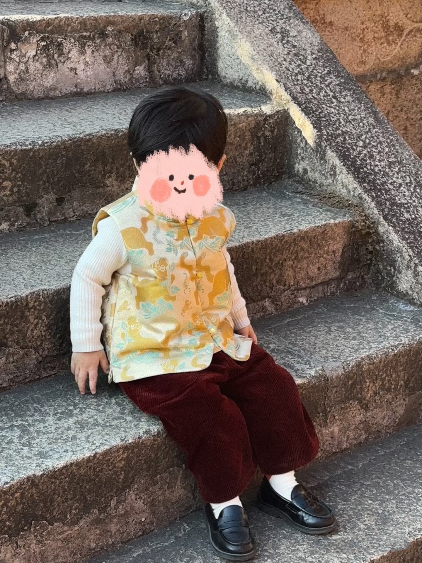 Boys' Winter Clothes Children's Tang Suit Vest Baby's Dress Children's Winter Chinese Style New Year's Eve Service Tiger Town Five Poison