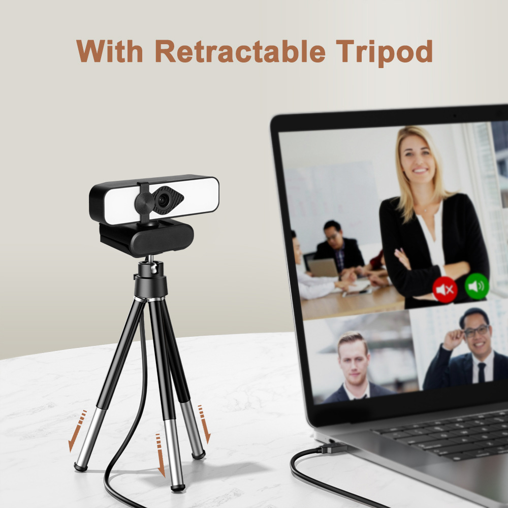 Computer camera wholesale 4K HD live camera shaking sound wide angle drive-free USB microphone integrated dedicated