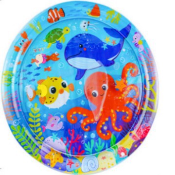 Manufacturer Cross-Border Wholesale Baby Inflatable Pat Water Mat Ocean Fish Crawling Mat Shark Style Children's Seat Cushion